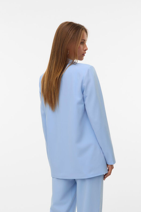 Vero Moda Blazer cl&aacute;sica de mujer corte recto Azul