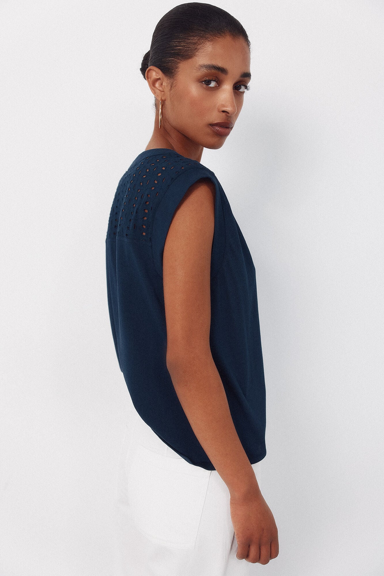 Cortefiel Embroidered back yoke t-shirt