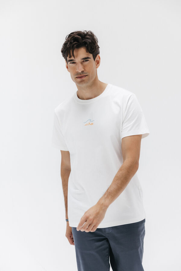elPulpo Camiseta O mar cura tudo Branco