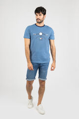 Privata T-shirt de manga curta Azul