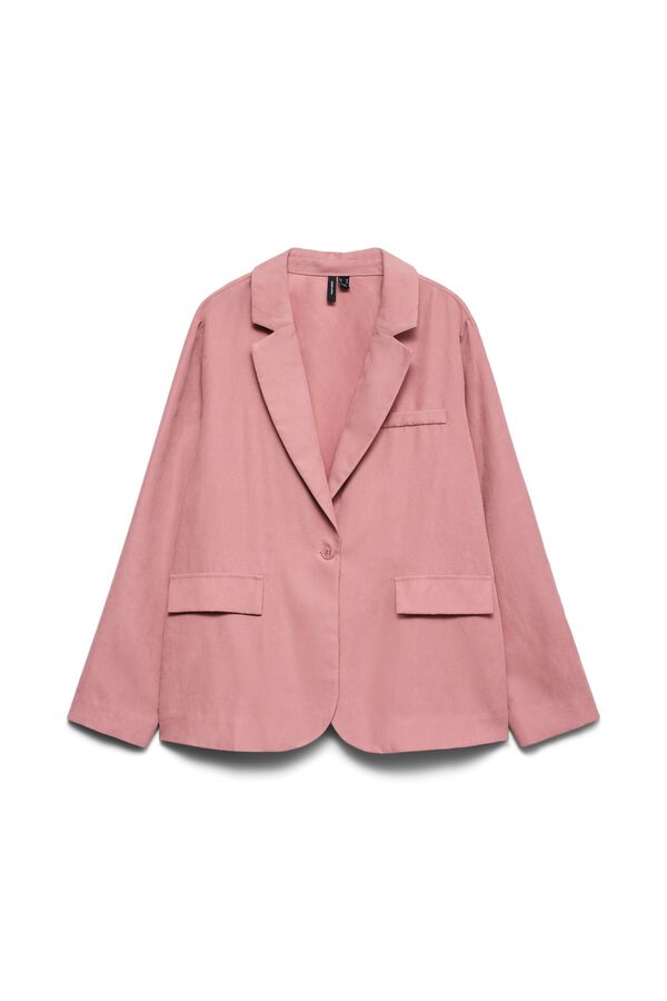 Vero Moda Curve Blazer gola de lapela tamanho grande Roxo