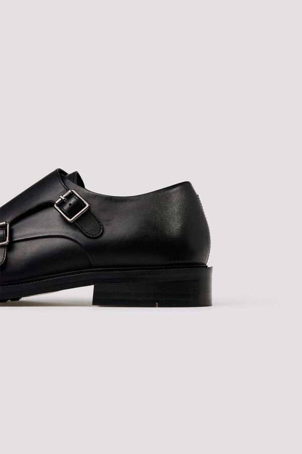 Cortefiel Two buckle dress shoe Black