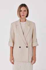 Cortefiel Fluid women's blazer Beige