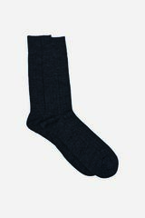 Cortefiel plain wool sock Dark grey