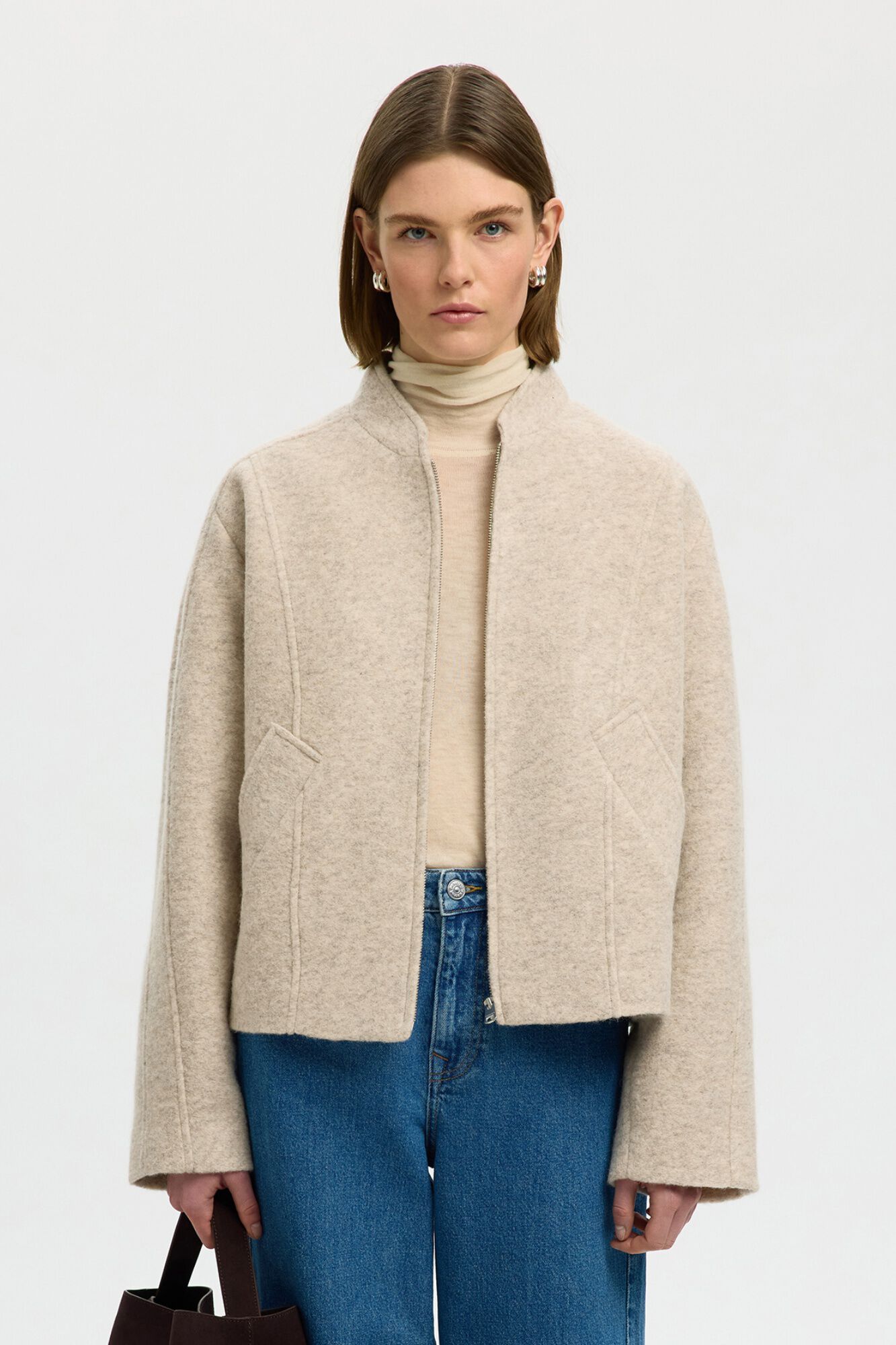 Selected Wool bomber jacket