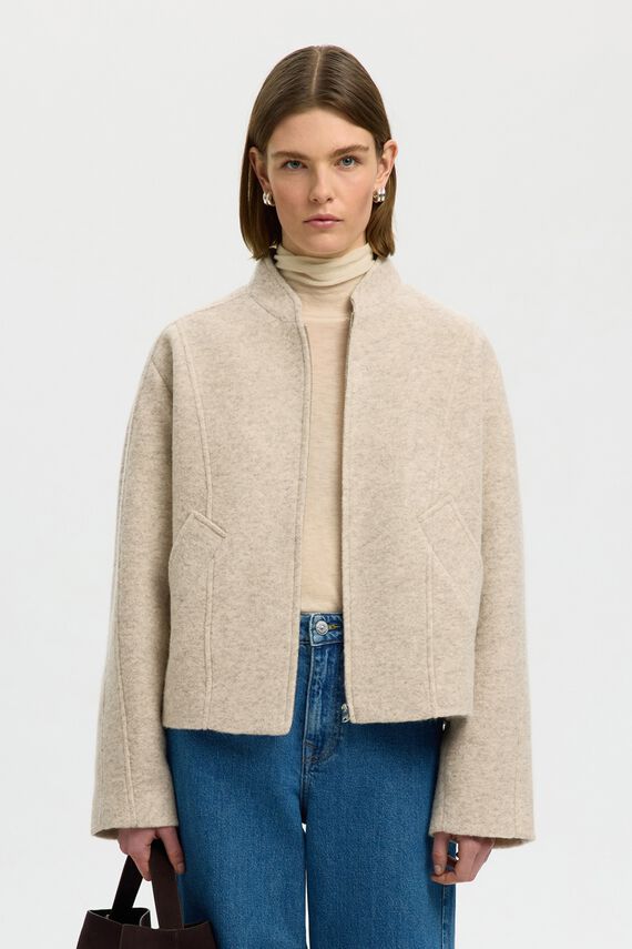 Chaqueta bomber con lana