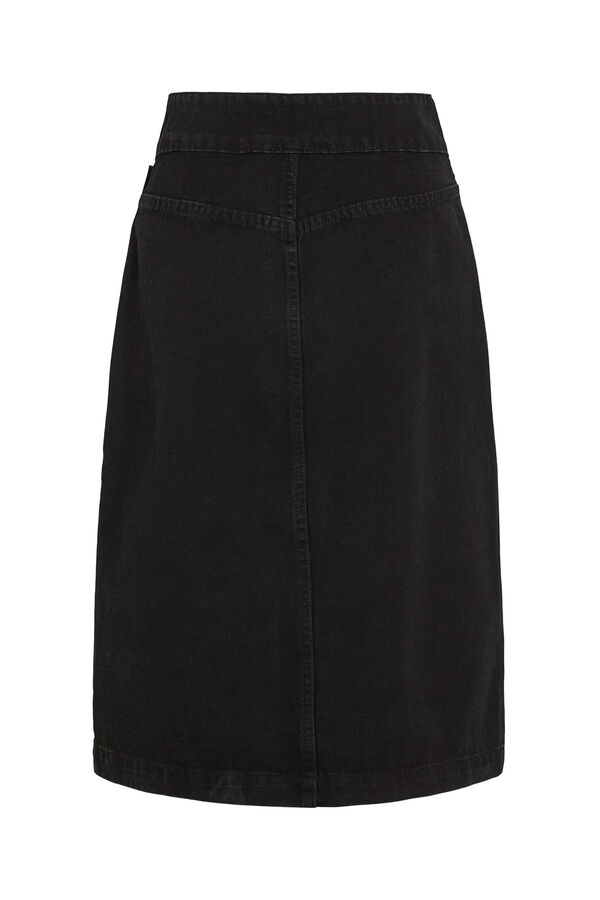 Vila Saia jeans saia Preto