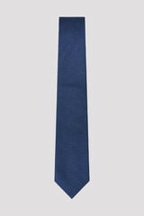Cortefiel NATURAL silk tie Navy