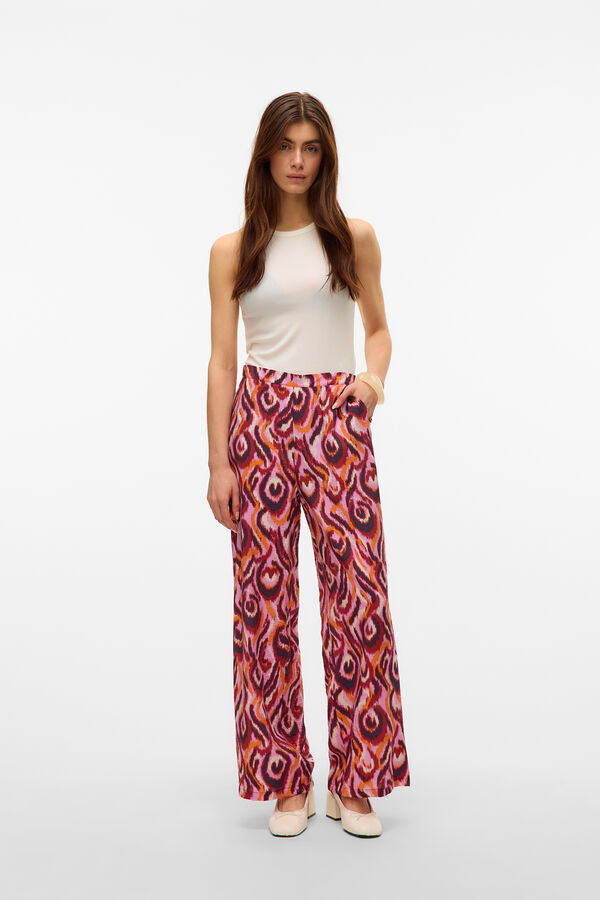 Vero Moda Calças compridas fluidas  Subiu