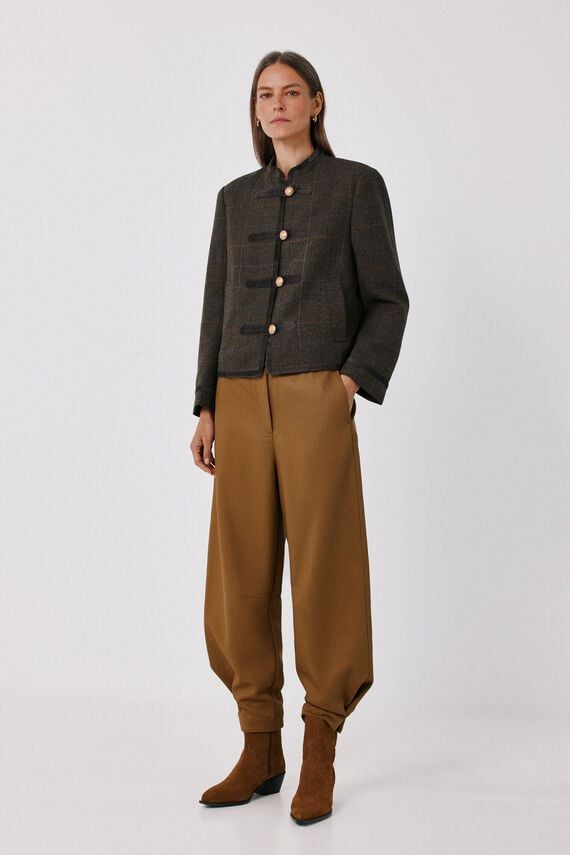 Pantalón jogger de sarga de mujer