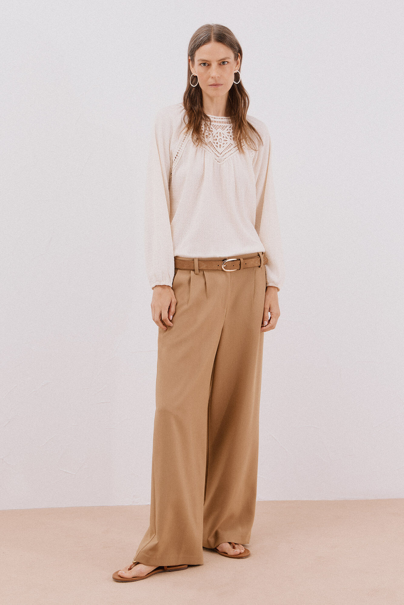 Cortefiel Top de crochet com patch