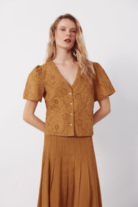 Cortefiel Embroidered blouse
