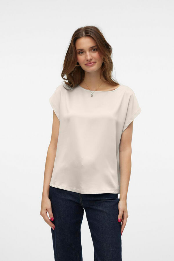 Vero Moda Top de manga corta Gris