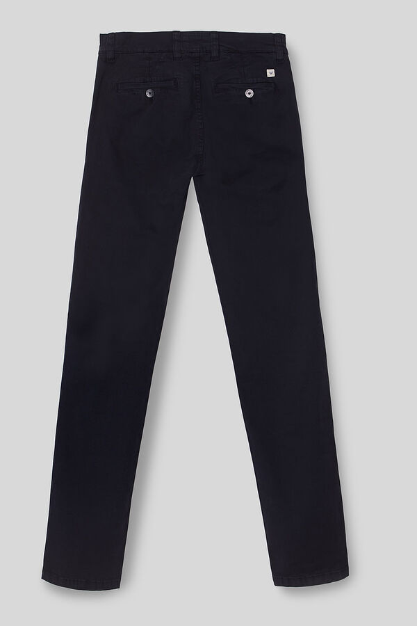 Silbon Casual navy blue chinos Navy