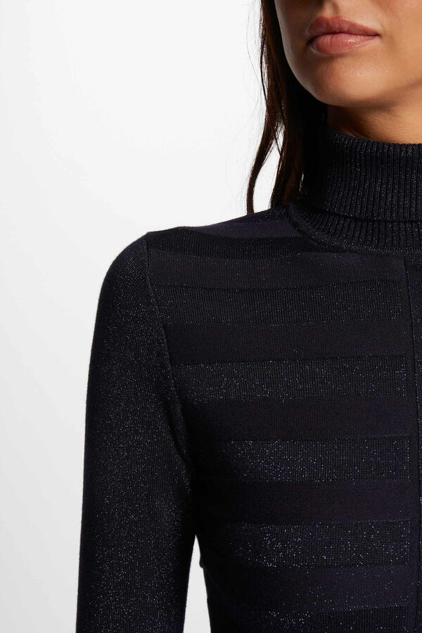 Cortefiel Long-sleeved turtleneck jumper Navy