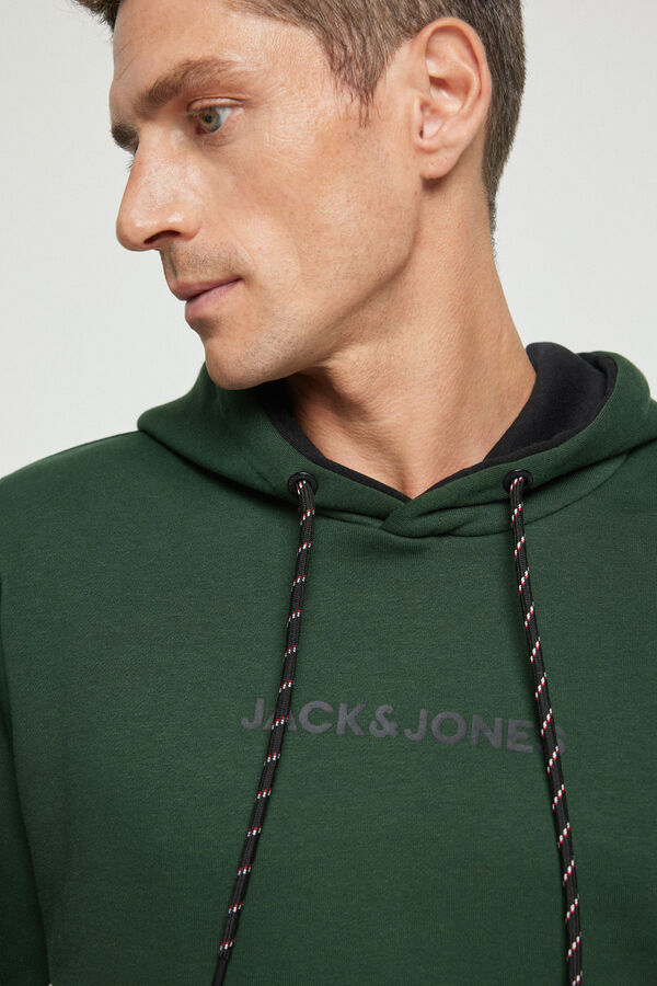 Jack & Jones Colour block hoodie Green