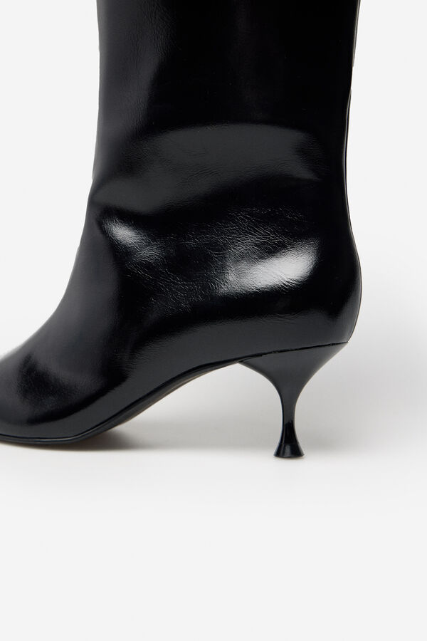 Cortefiel Thin heel boot Black