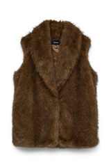 Vero Moda Colete de couro colete  Castanho