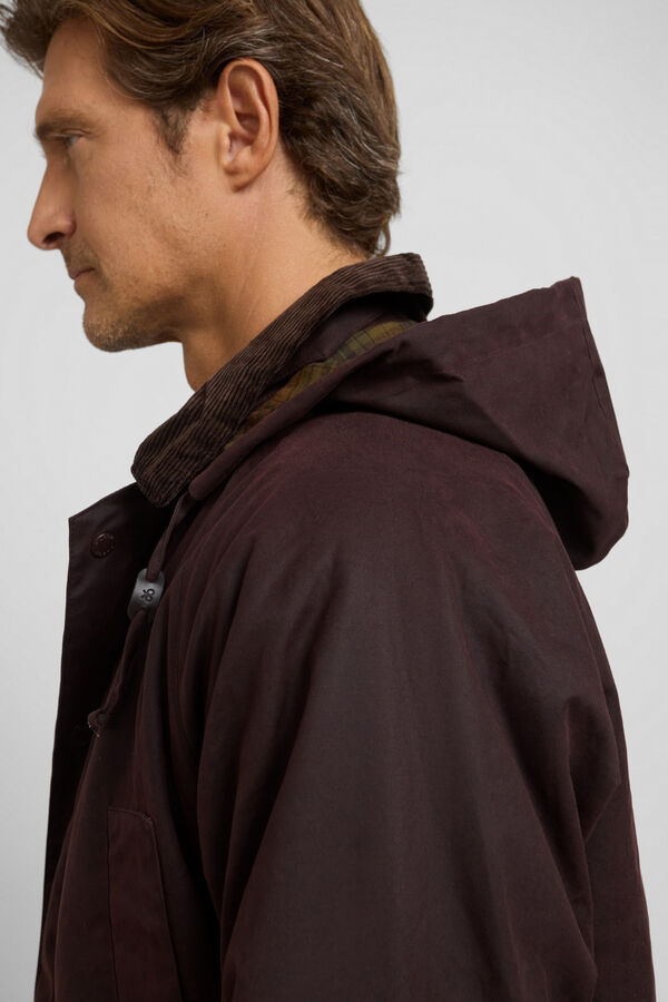 Silbon Sobretudo encerado clássico Castanho