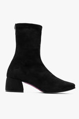 Cortefiel Block heel bootie Black