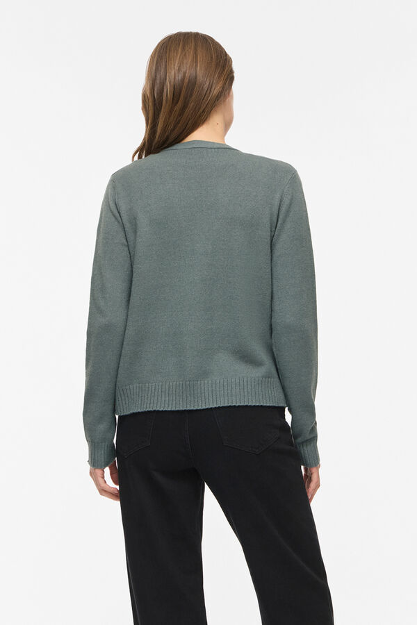 Vila Basic knit cardigan Dark green