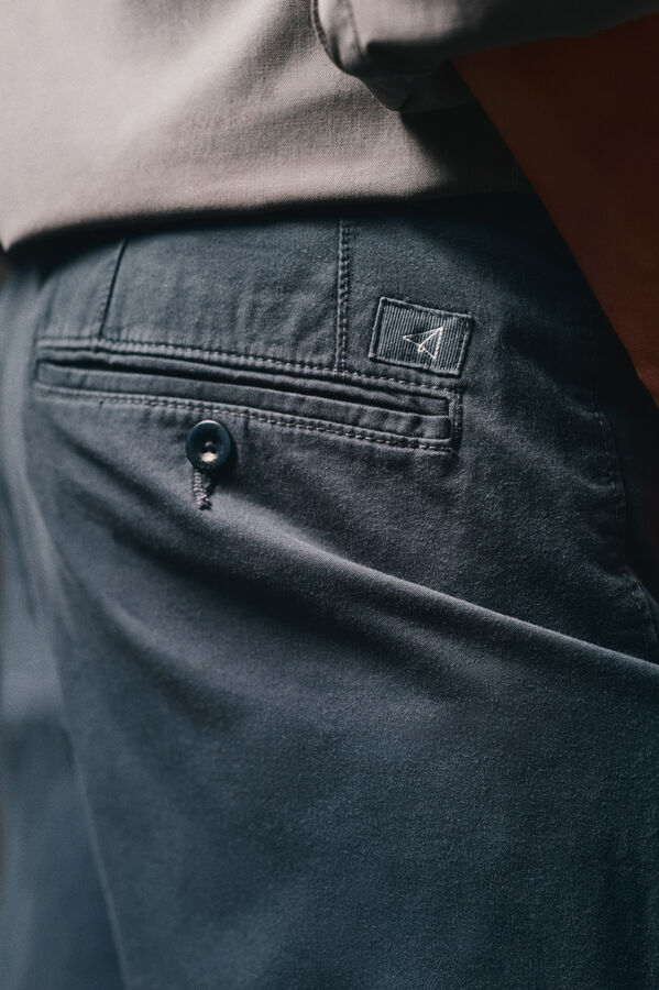 OOTO Pantalón chino slim Azul marino