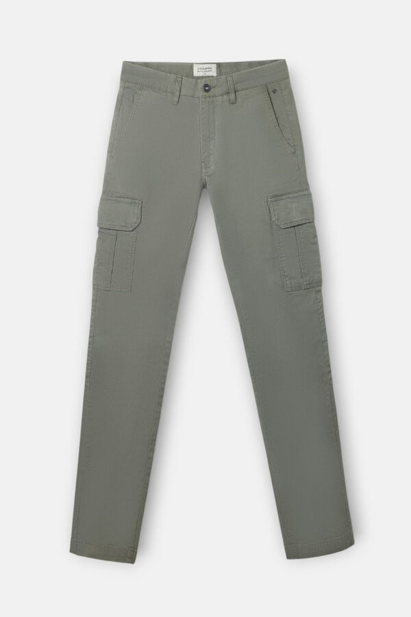 Silbon Calça cargo casual Verde