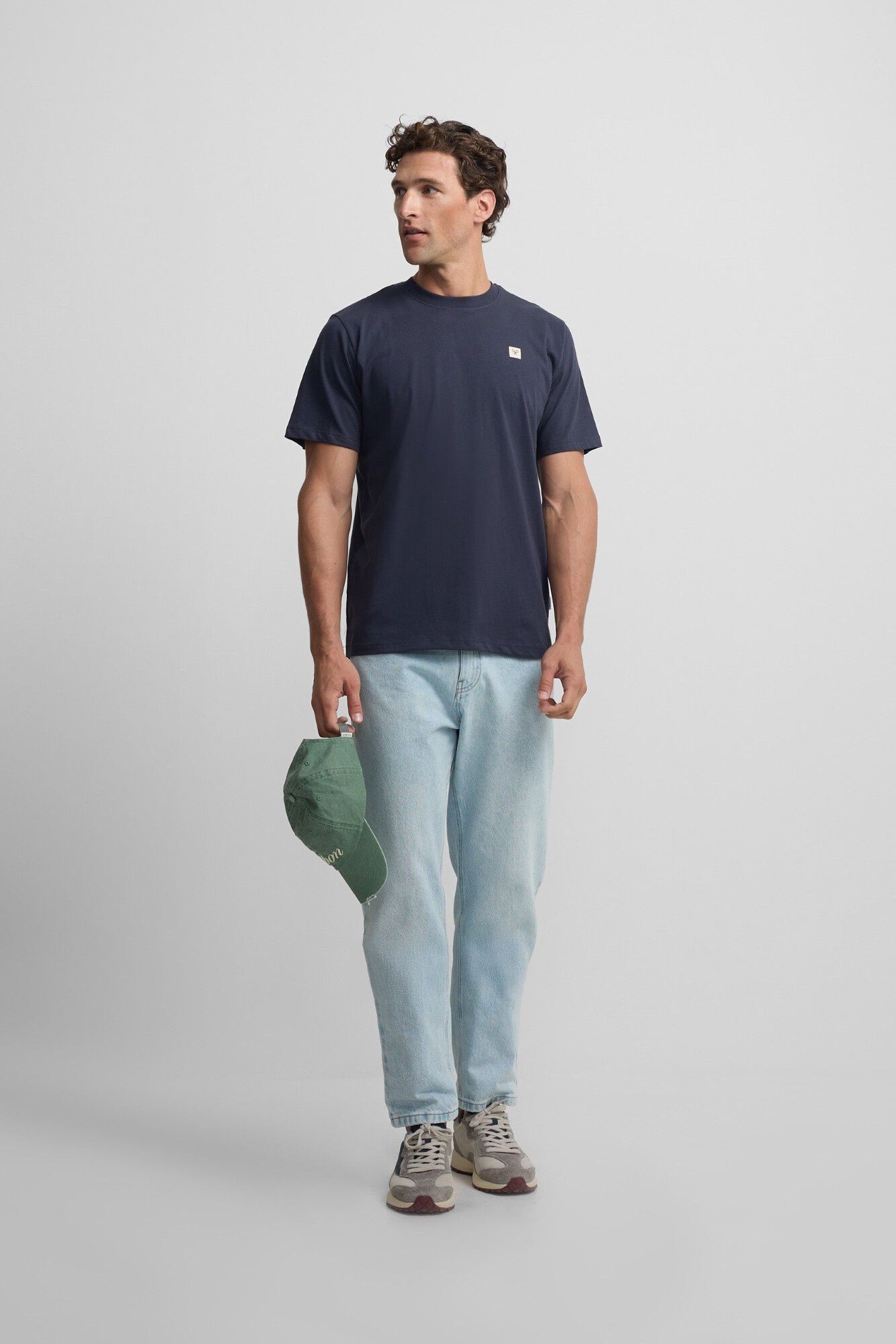 Silbon T-shirt lisa com minilogo em remendo