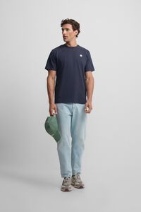 Silbon T-shirt lisa com minilogo em remendo
