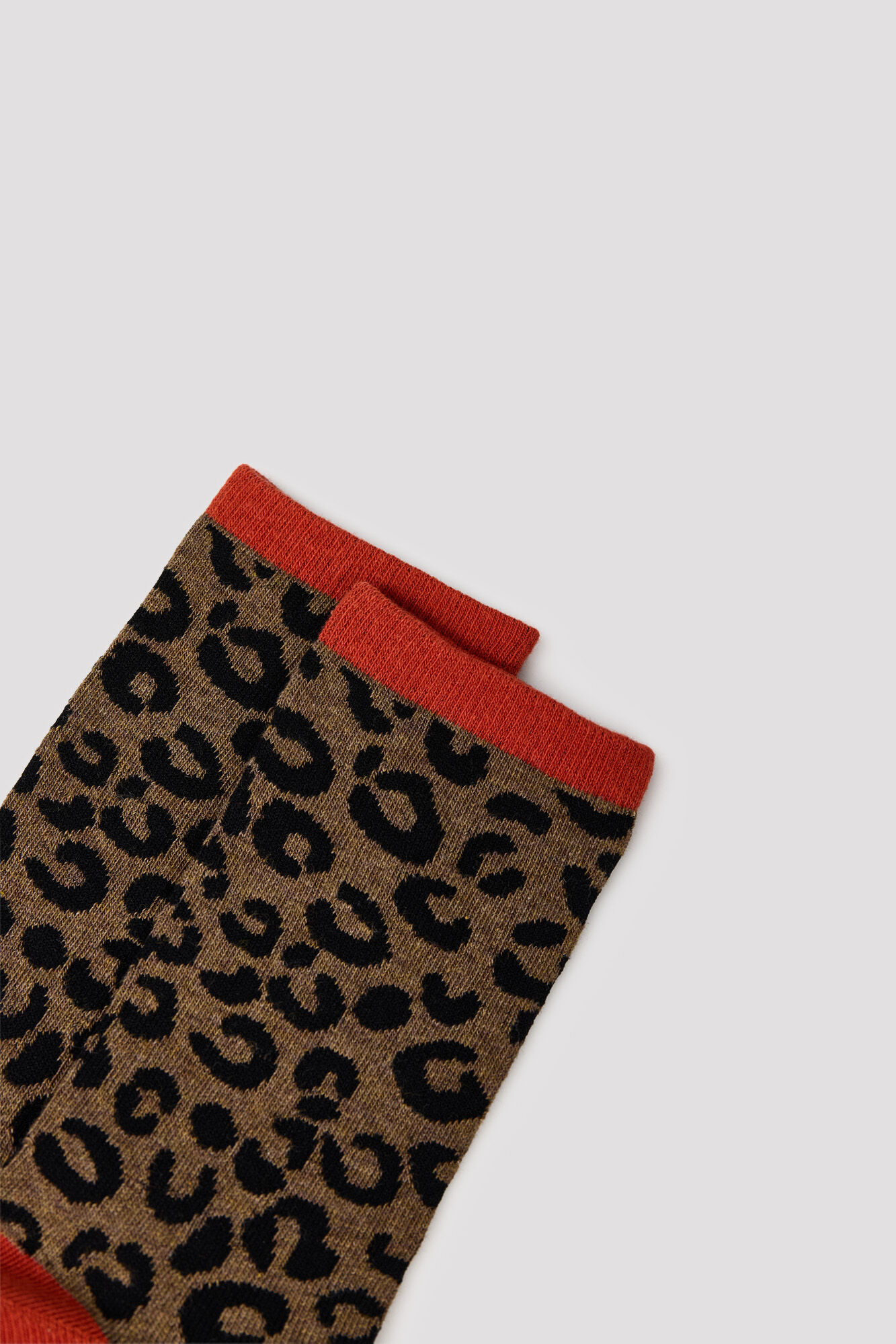 Cortefiel Leopard print long socks