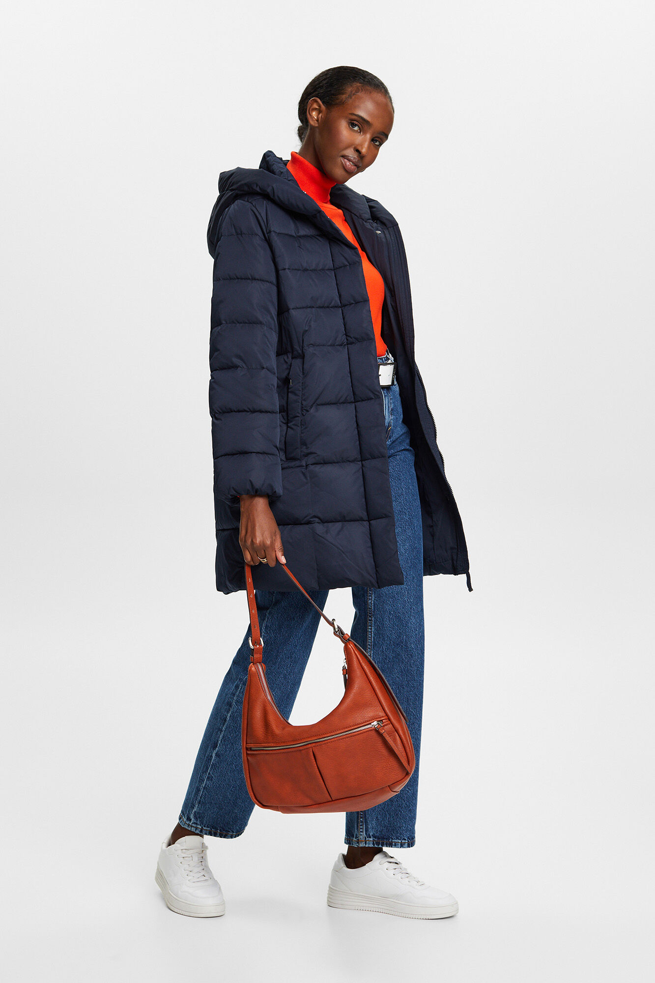 Abrigo regular fit acolchado capucha Abrigos y parkas de mujer