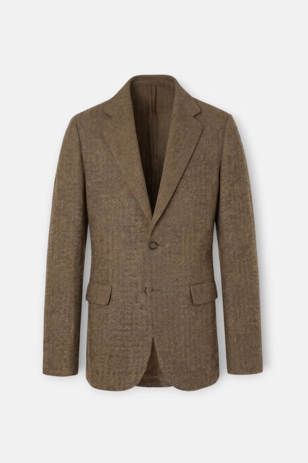 Silbon Blazer espiga Castanho