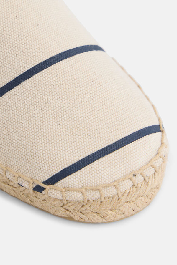 Silbon Nautical stripe espadrille Ivory