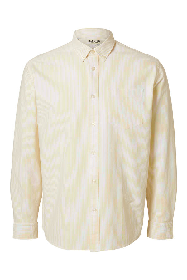 Selected Camisa Oxford de corte regular Dourado