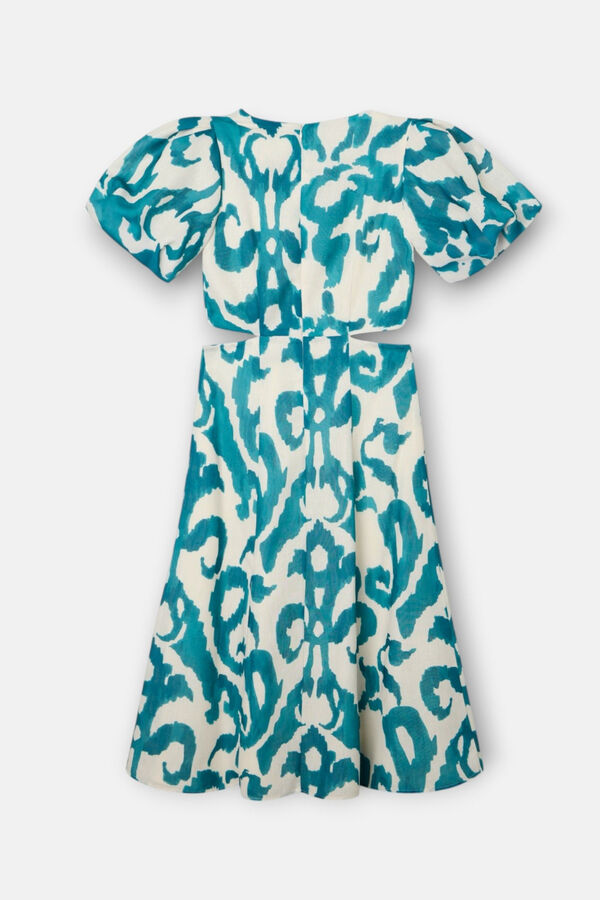 Silbon Vestido Event Collection cut out estampado Verde