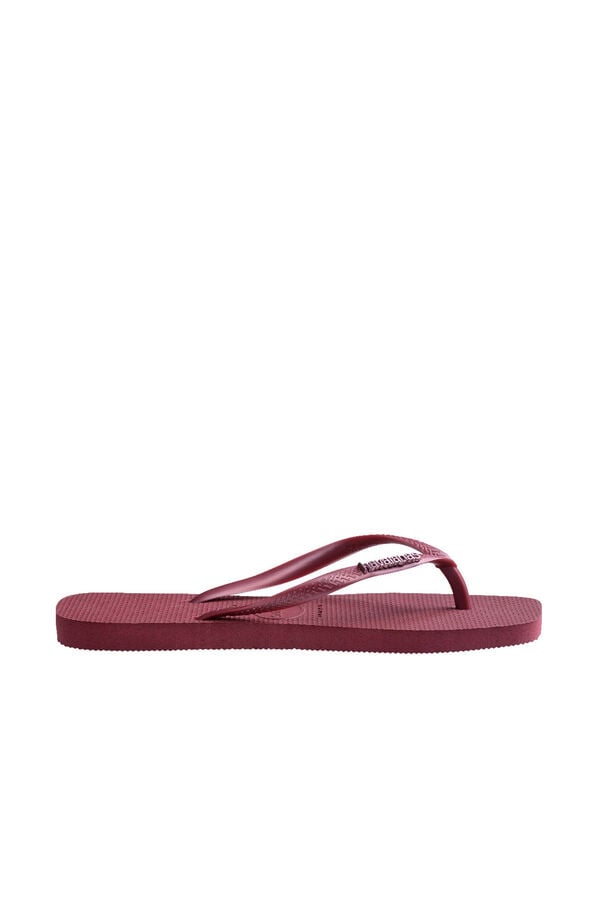 Havaianas Slim Square Logo Metallic Vermelho