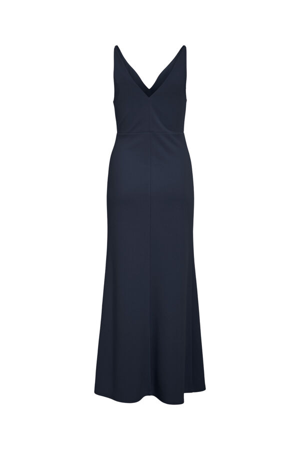 Vila Vestido comprido de festa de al&ccedil;as Azul