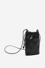 Cortefiel Gathered phone pouch Black