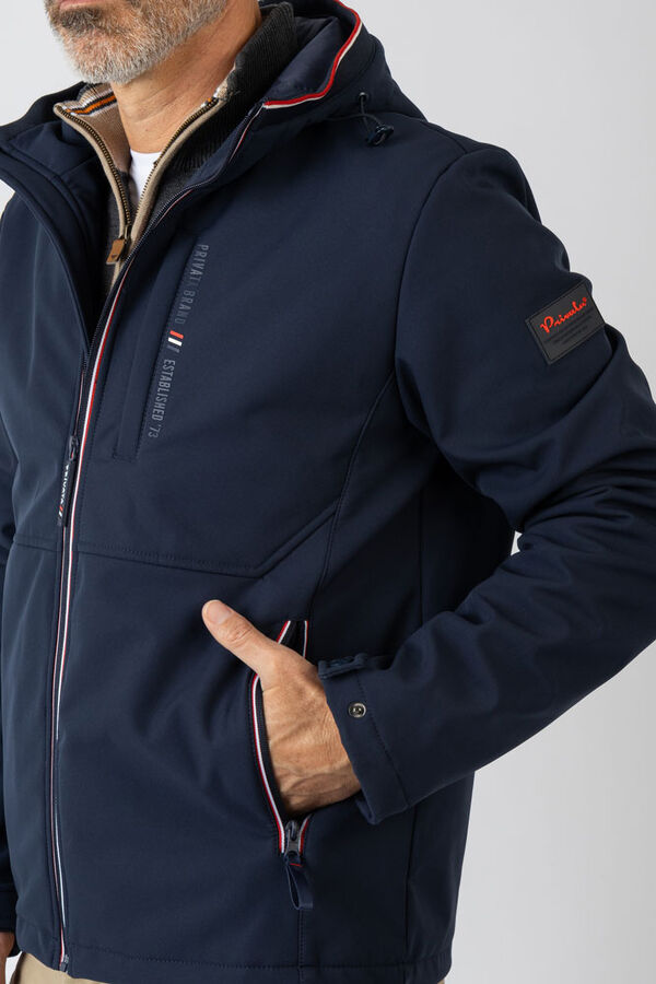 Privata Casaco softshell com capuz Azul
