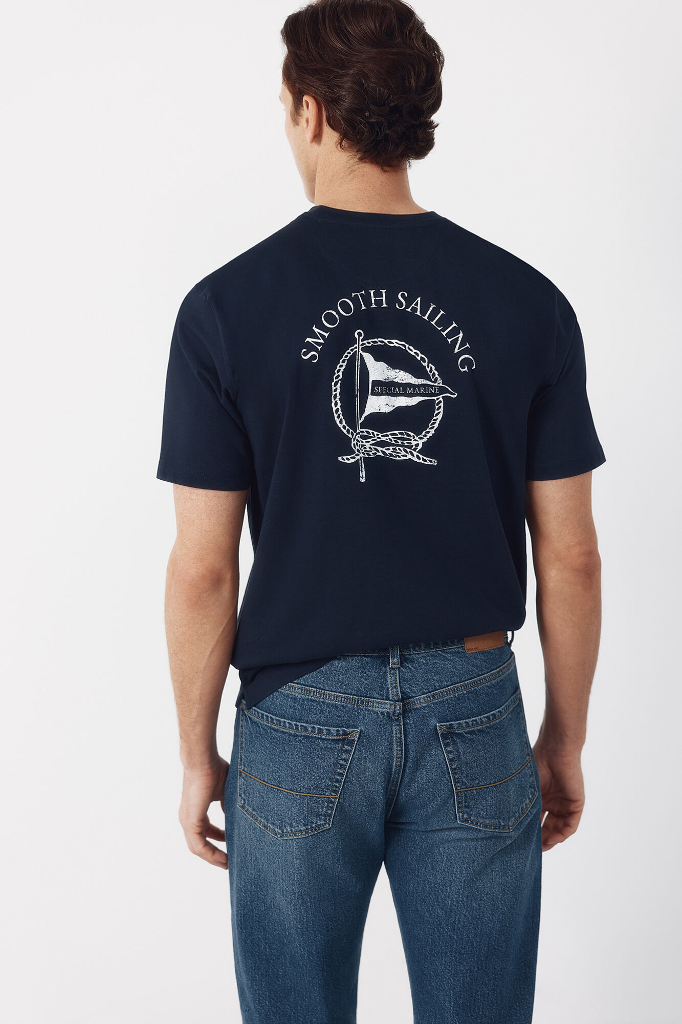 Cortefiel Sailing graphic T-shirt