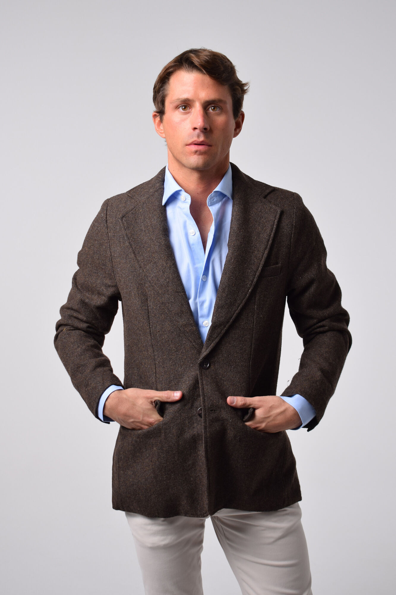 Cloking L&atilde; americana com pied-de-poule