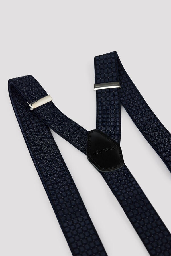 Cortefiel Contrast striped elastic strap Green
