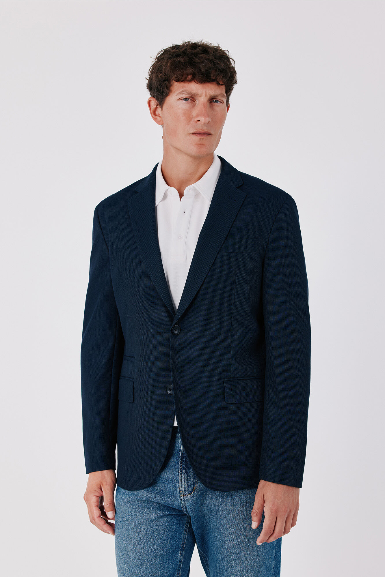 Cortefiel Basic knit blazer