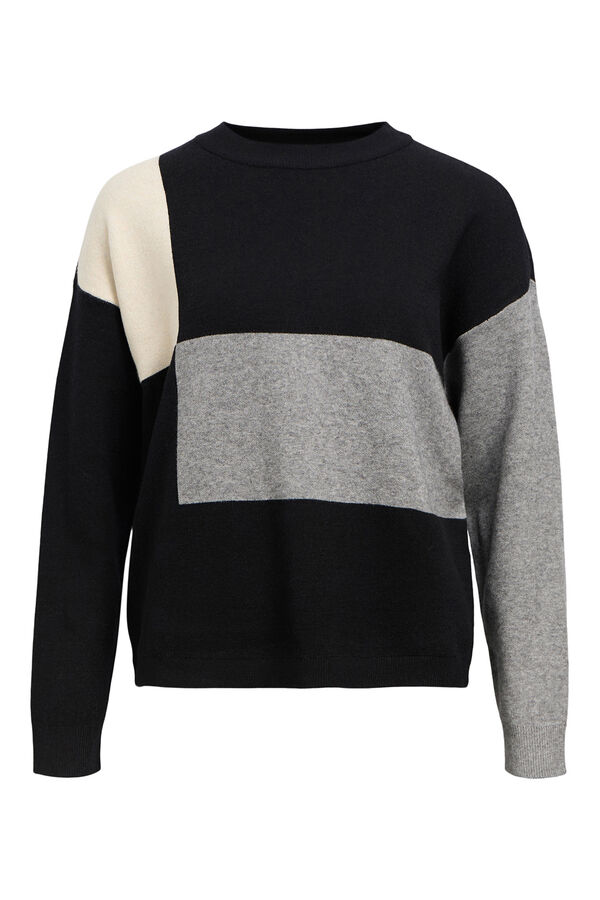 Object Camisola de malha estampado Preto