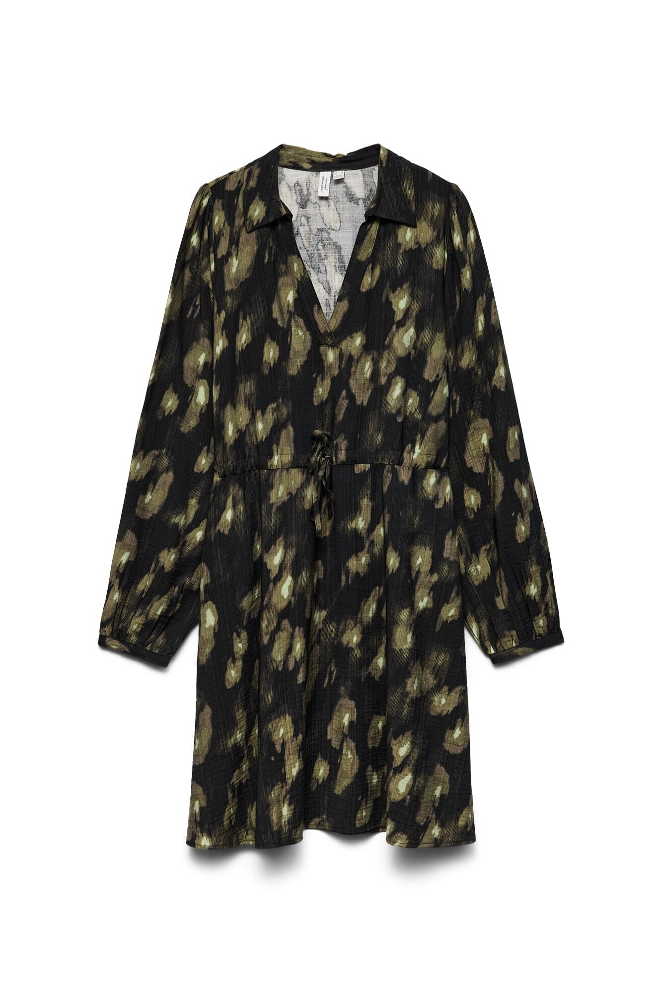 Vero Moda Curve Vestido curto estampado com cord&atilde;o