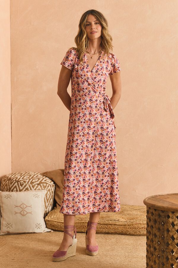 Pol&iacute;n Et Moi Vestido camiseiro Priscila Multicolorido