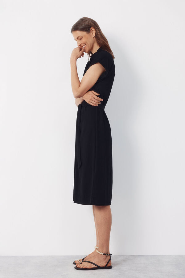 Cortefiel Shirt dress Black