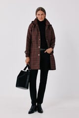 Cortefiel Satin-finish detachable hood trench Multicolour