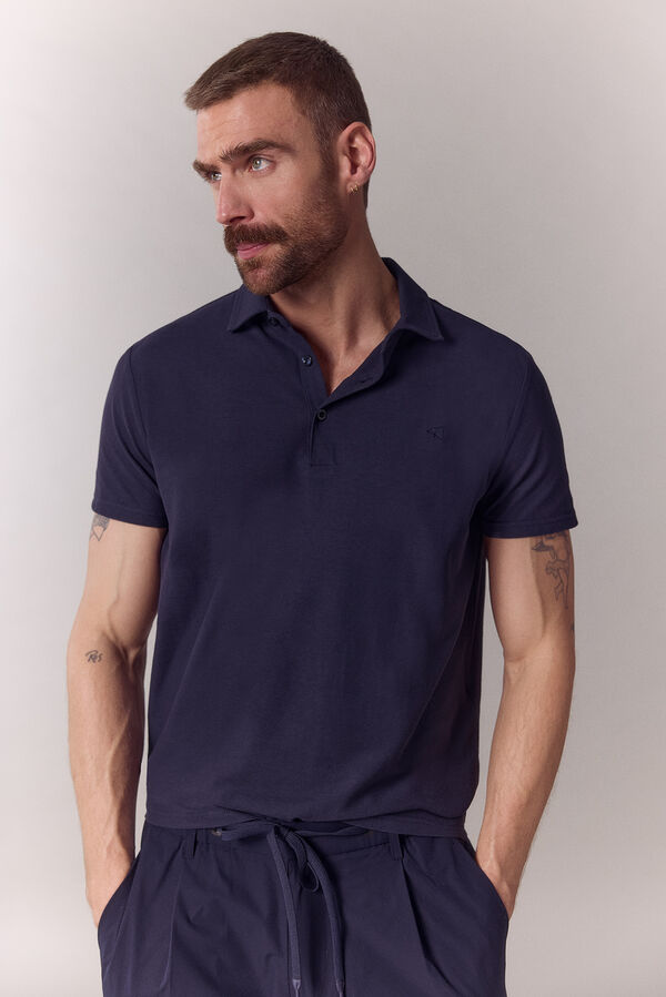 OOTO Polo refinado Azul