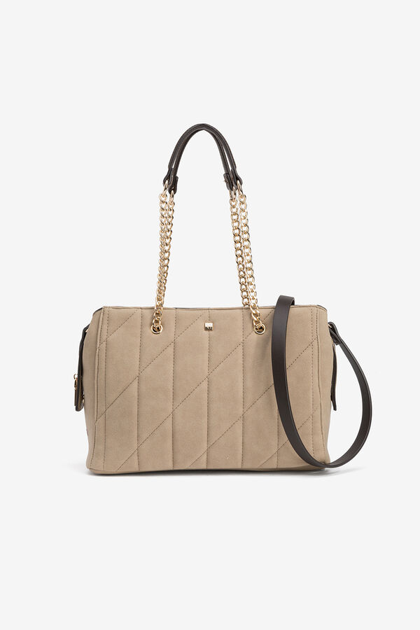 Vilanova Mala City com efeito camurça acolchoada Tostado